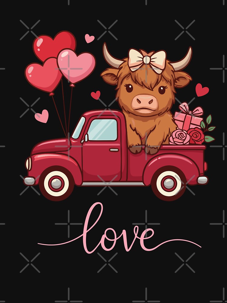 Cute Fluffy Highland Cow In A Pickup Truck by JRice66
