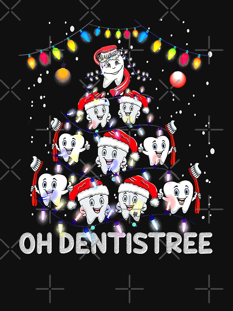 Oh Dentistree Christmas Dentist Funny Xmas Dental Assistant by NevaehRey