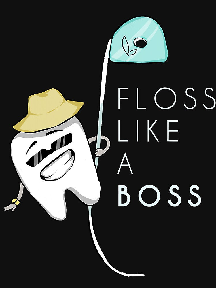 Floss Like a Boss Funny Dentist Teeth Dental by CarlaHerold