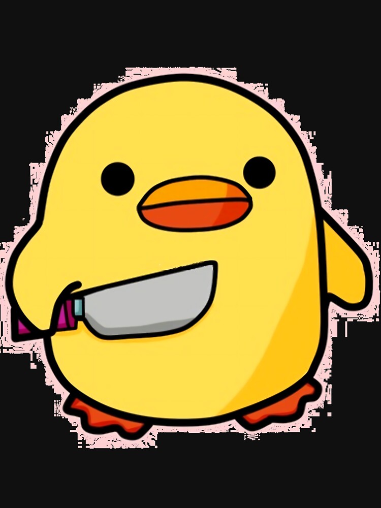 Duck with knife  iPhone Case by wudktforavd3