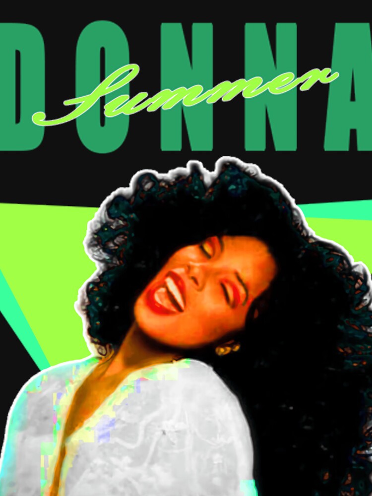 Retro Neon Green Donna Summer For Men Women Gift For Disco Music Lovers by LindaERiley