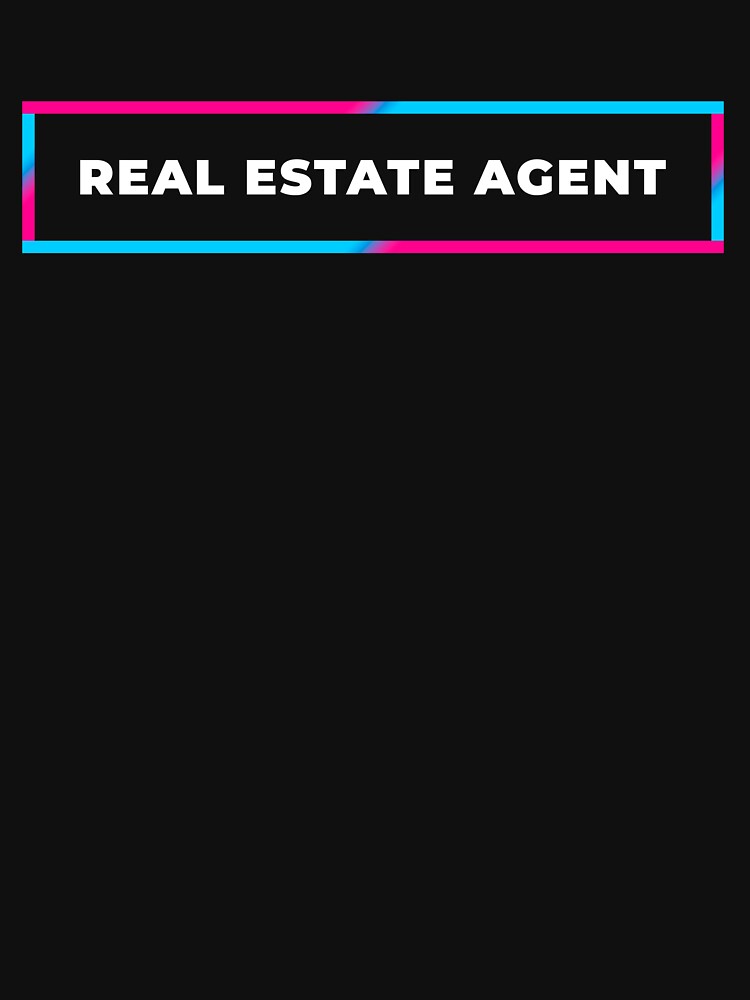 Real Estate Agent retro gradient frame by SVPOD