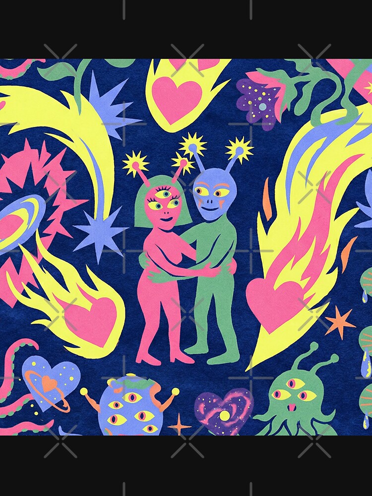 Neon Psychedelic Alien Love Cosmic Chaos Montage by zzz888