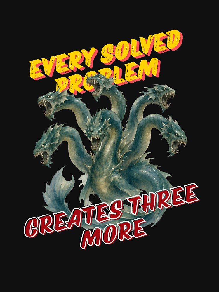 Funny Programmer T-Shirt Tech Hydra Coding Problem Office Work Birthday Gift for Software Engineer by E20STUDIO