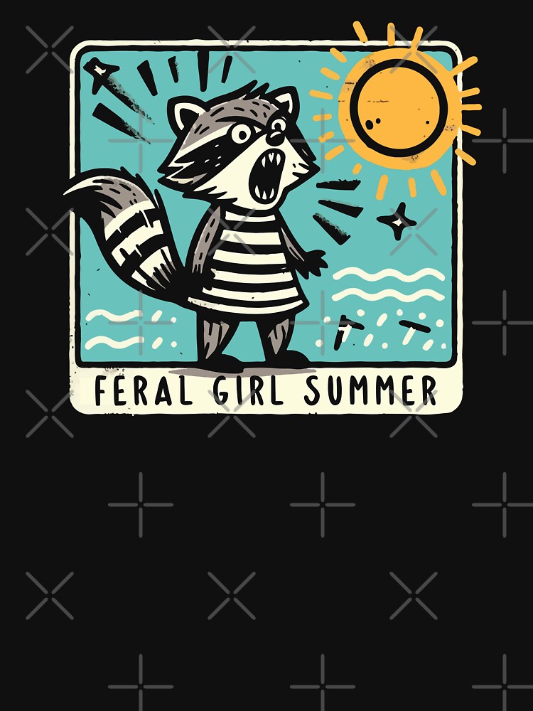 Feral Girl Summer Meme Raccoon – Wild & Free Vibes! by Scaryzz