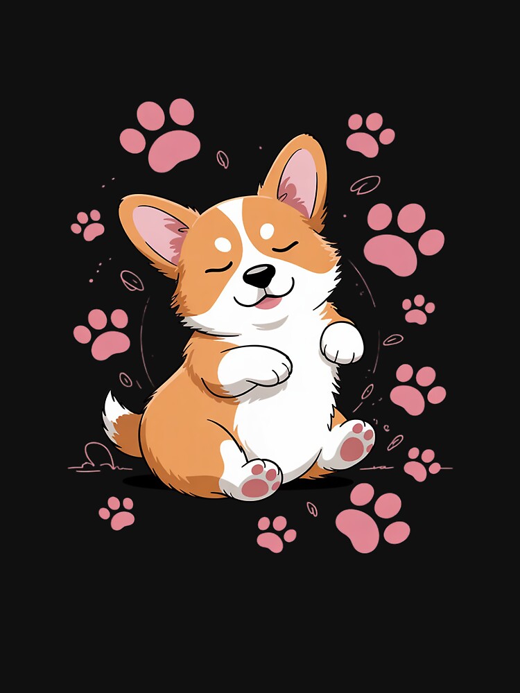 Cute Corgi Butt by MarkLeedsArt
