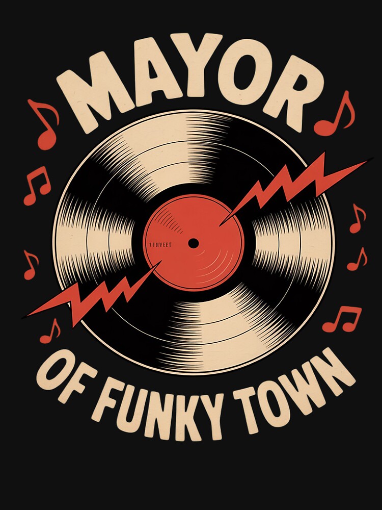 Mayor Of Funky Town - 1970s Funky Party 70s by MelSurf