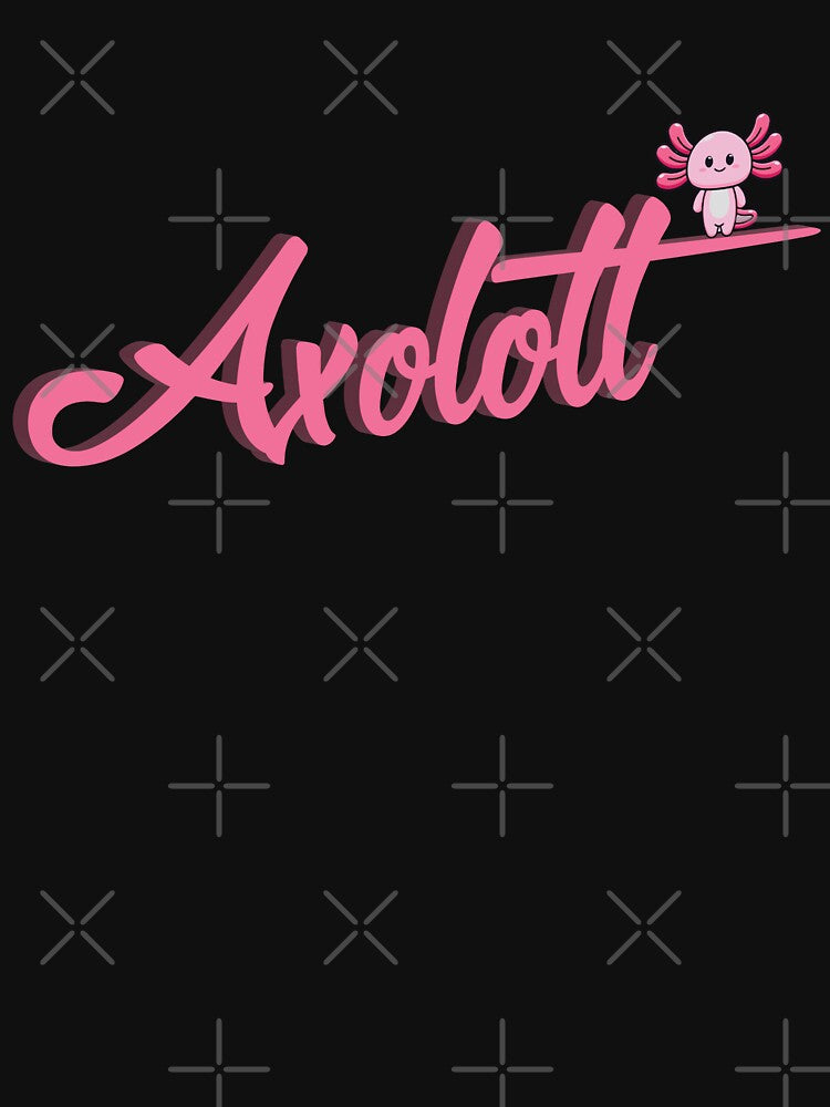 3D Text Axolotl- color pink by Rsagur12