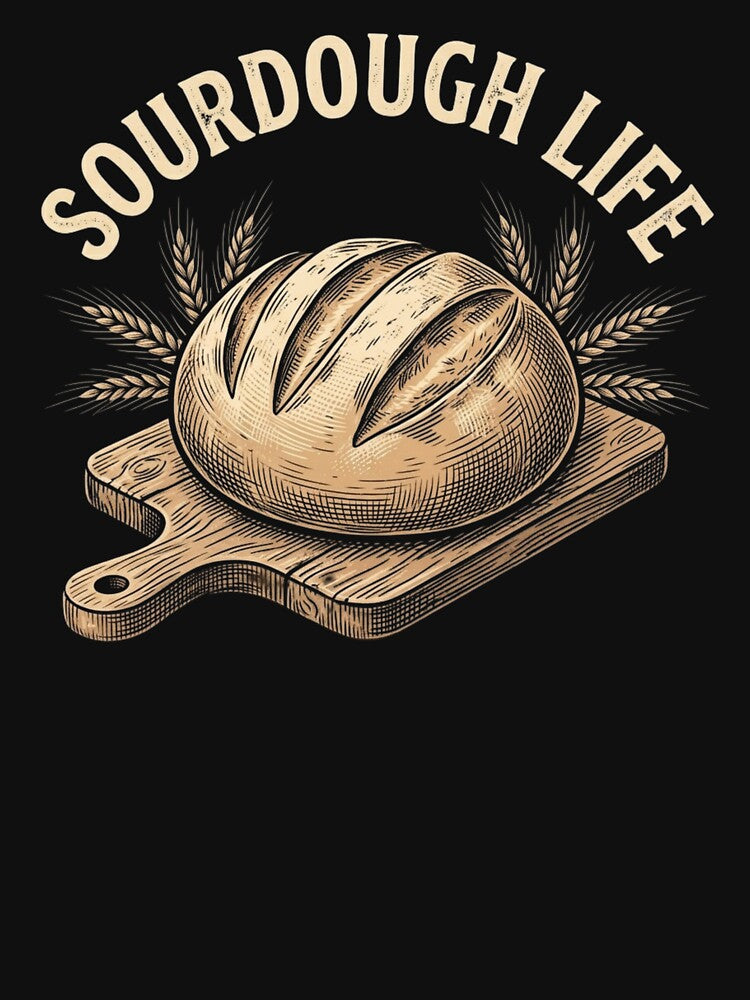 Sourdough Life T-Shirt, artisan bread baker gift, sourdough lover graphic tee by HB ART