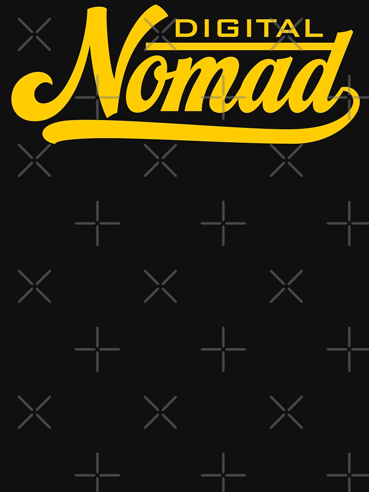 Digital Nomad [yellow text] by shutterpillow-