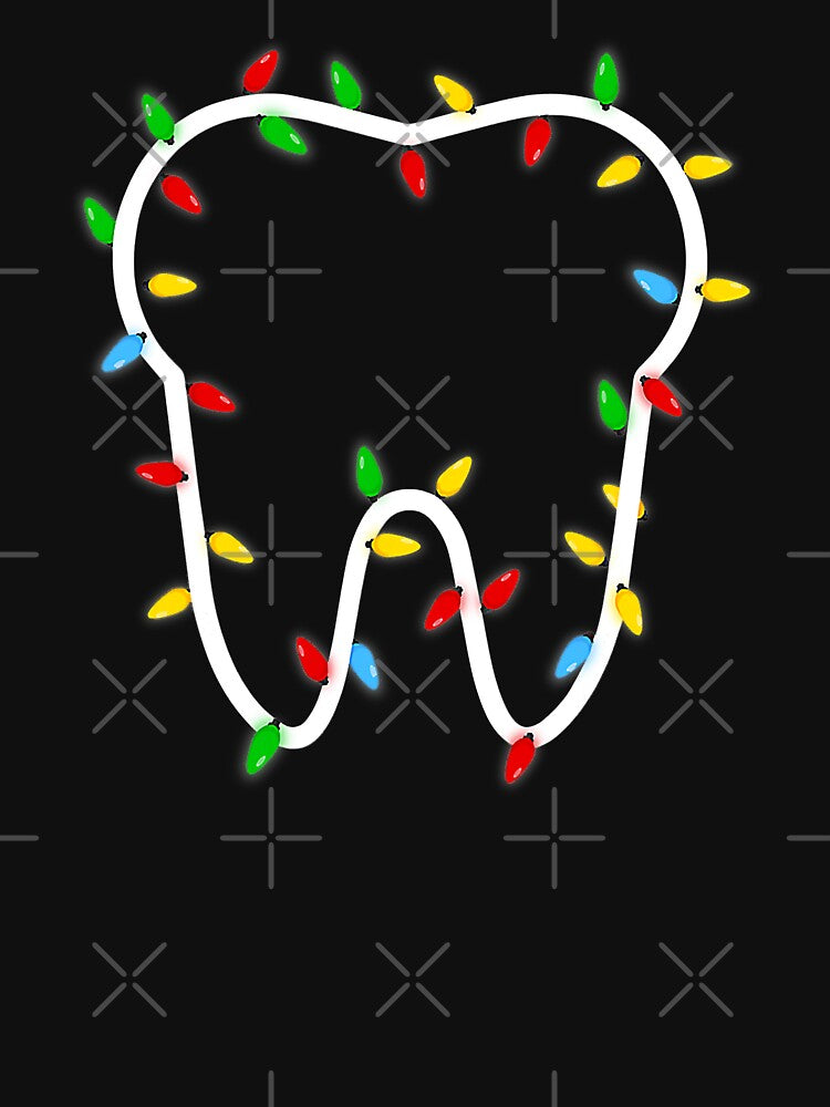 Teeth Christmas Lights Funny Xmas Dentist Christmas Costume by NevaehRey