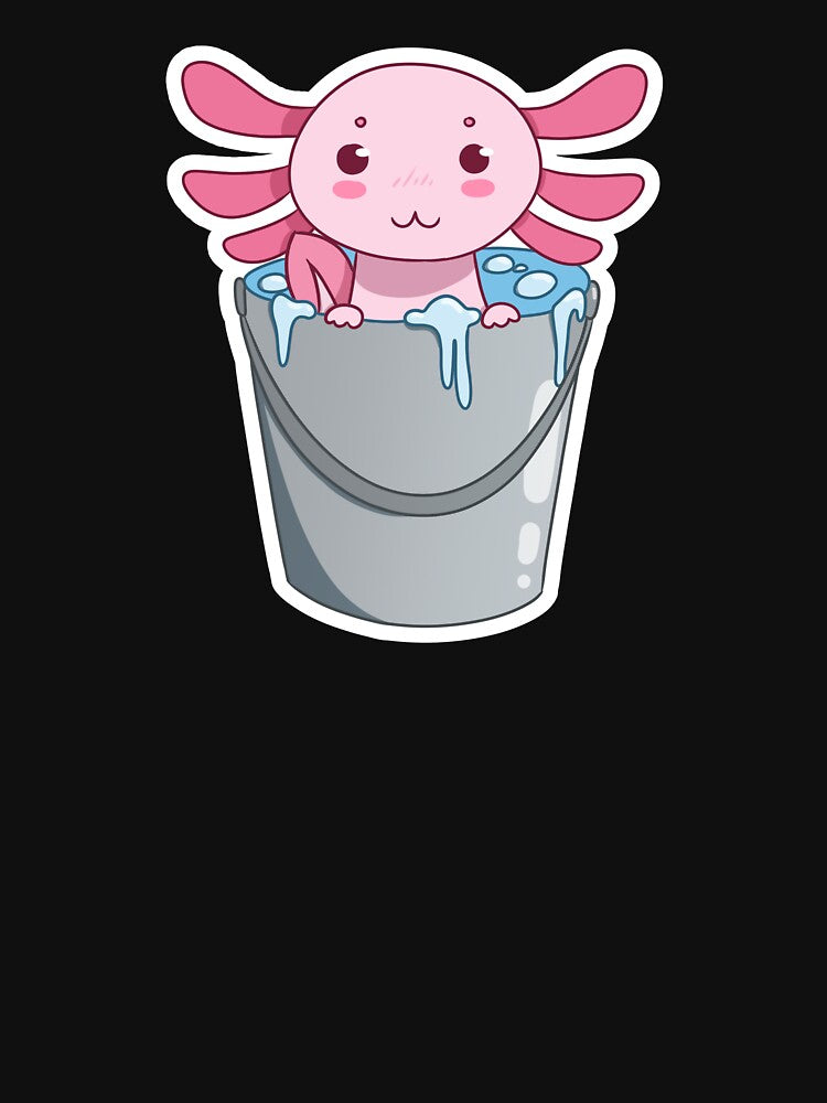 Bucket of axolotl by ActuallyItsLee