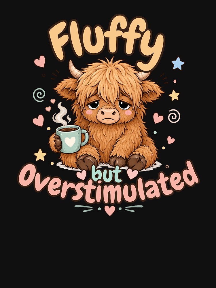 Fluffy But Overstimulated Highland Cow by SeoulInkSoul