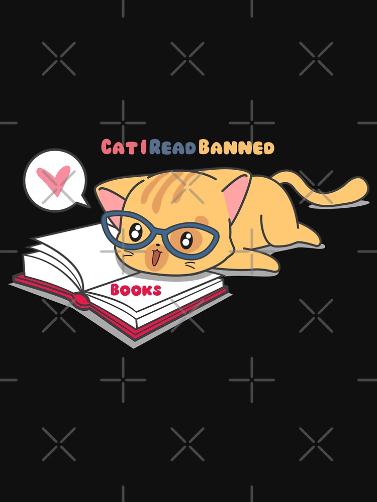 Cat I Read Banned Books by FLOWER--ART