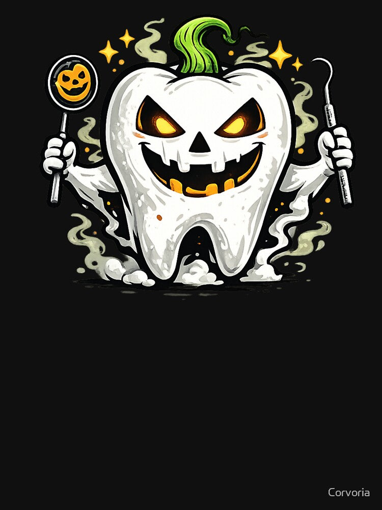 Dentist Halloween Costume Tooth Pumpkin Gift by Corvoria