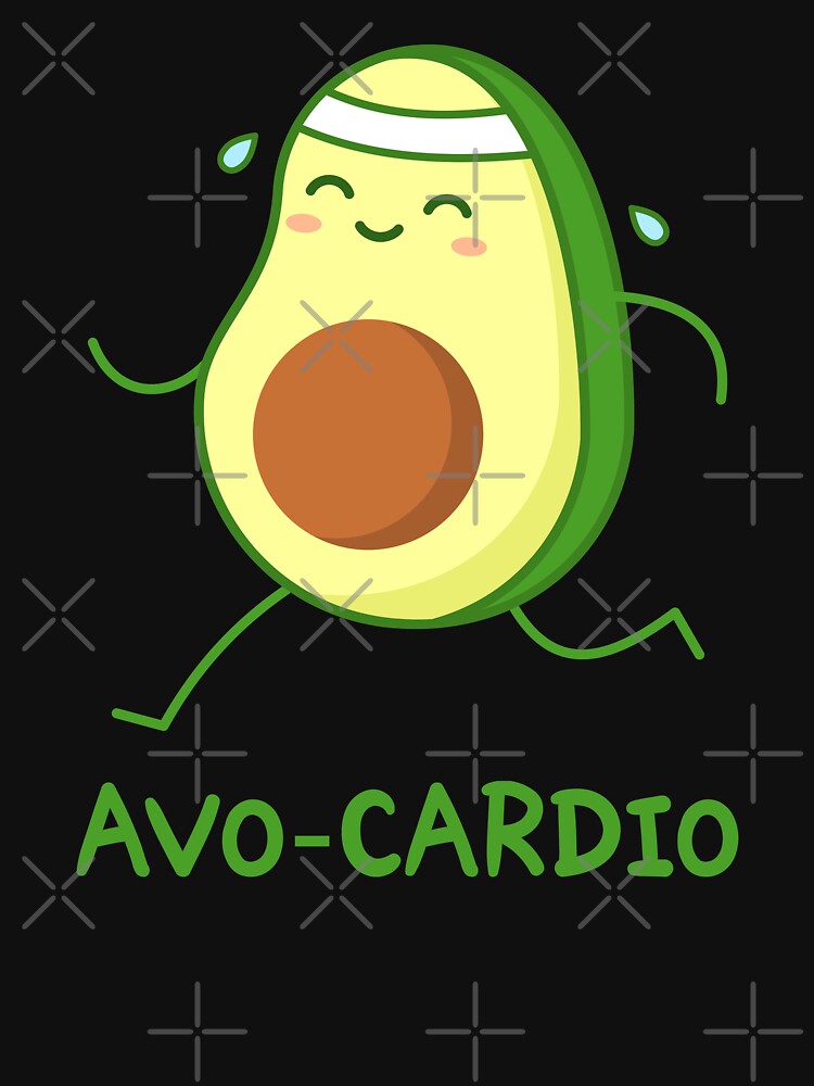 Avocado pun. Avocardio joke. by TashaVector