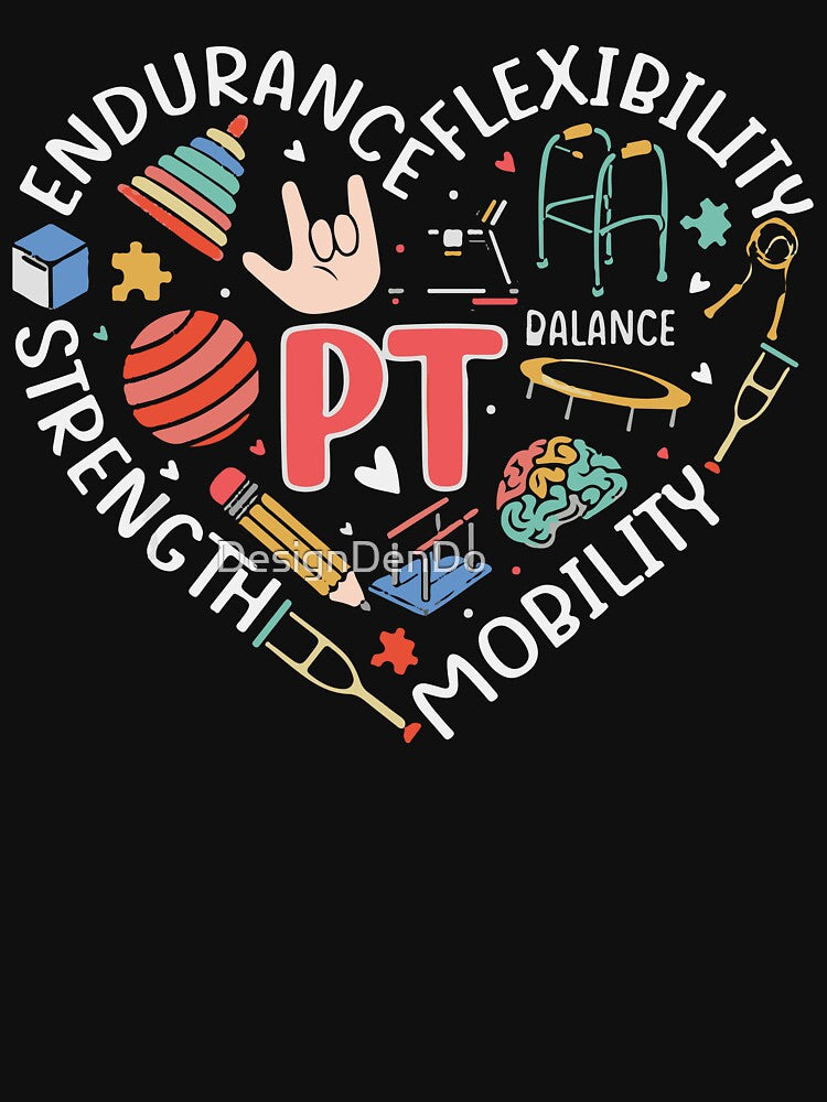 Physical Therapist, Pediatric Physical Therapy, Heart, Physical Therapist Assistant, PT Appreciation Gift by DesignDenDo ⭐⭐⭐⭐⭐