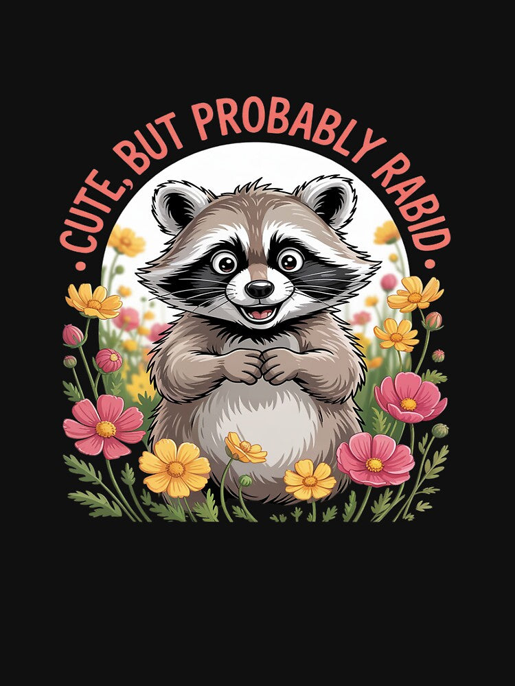Cute, But Probably Rabid Raccoon Girl Summer Feral Raccoon by JonBarnes22