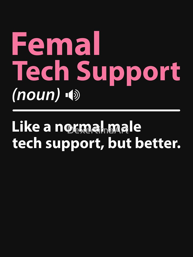 Female Tech Support Definition by DexertimaArt