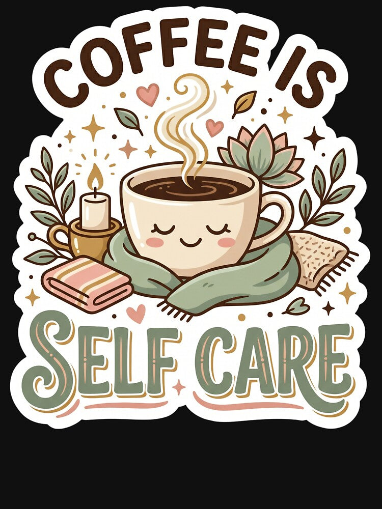 Coffee Is Self Care Funny Coffee Lover Design by Pixel Analytics