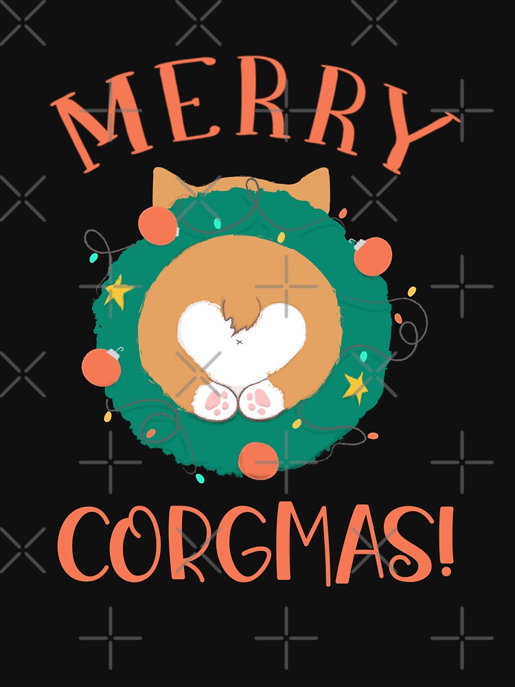 Merry Corgmas Cute Corgi Butt by Zurickdesigns