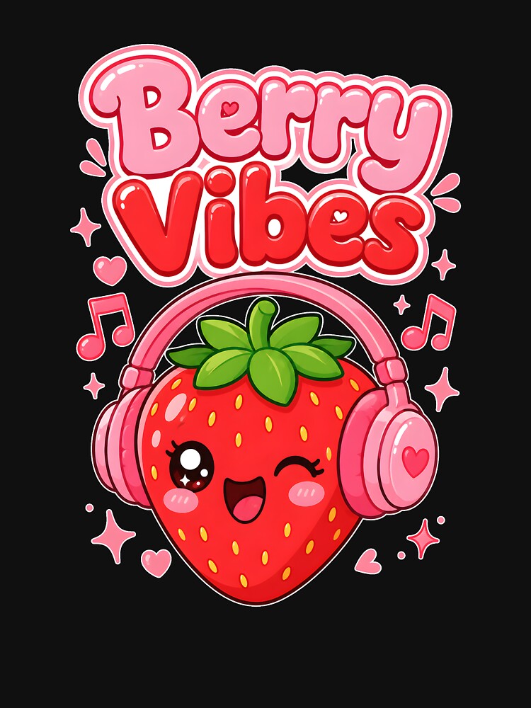 Berry Vibes Cute Strawberry Cottagecore Vintage by Mr Lee