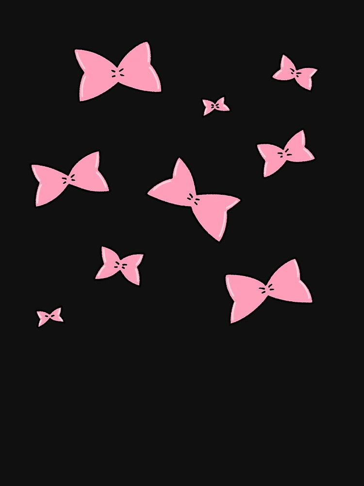 Cute Pink Ribbon Bows Seamless Pattern Art by ubborn