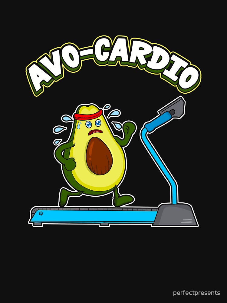 Cute & Funny Avo-Cardio Avocado Cardio Pun Gym by perfectpresents