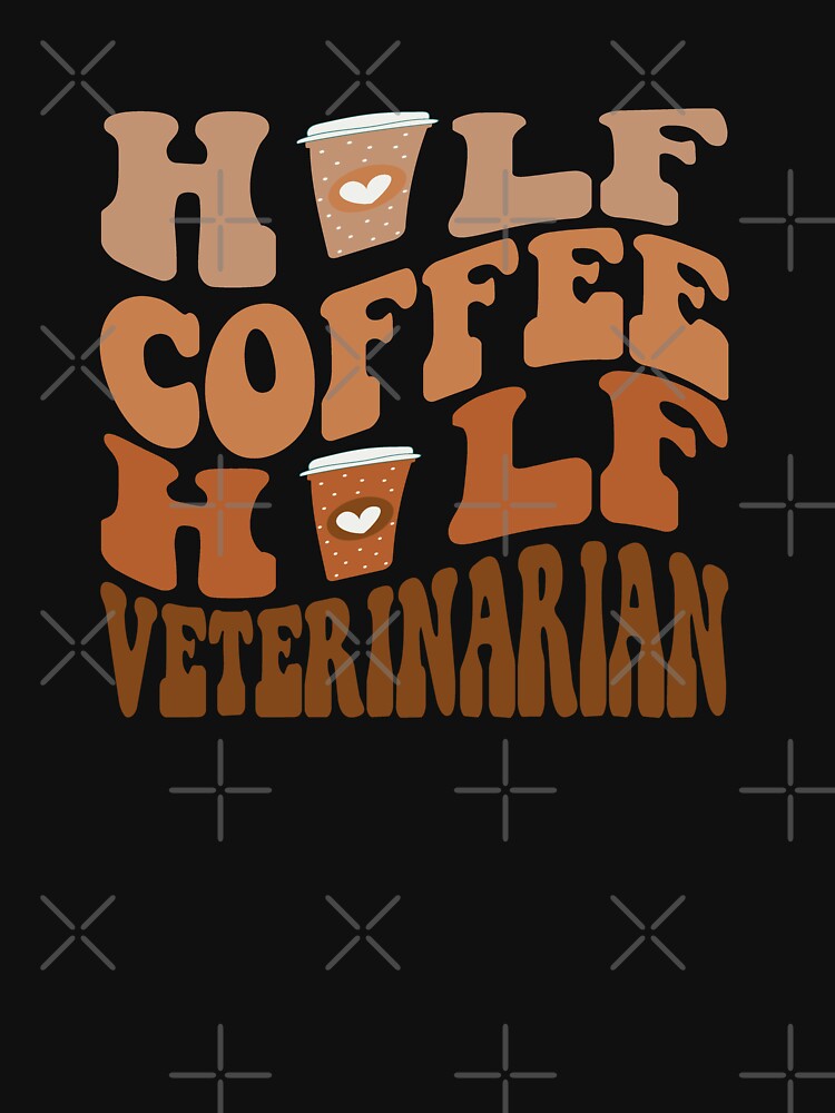 Fueled by Coffee and Fur – Funny Veterinarian Quote Design by JasKei-Designs