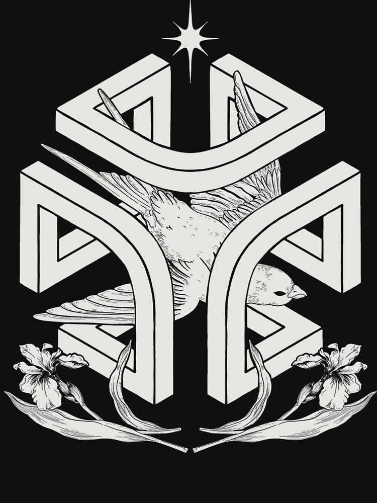 Auspicious - Mystical Engraving Style Drawing by Arcane Orchid