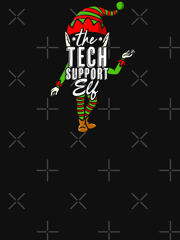 The Tech Support Christmas Elf Funny by Nerd Shizzle