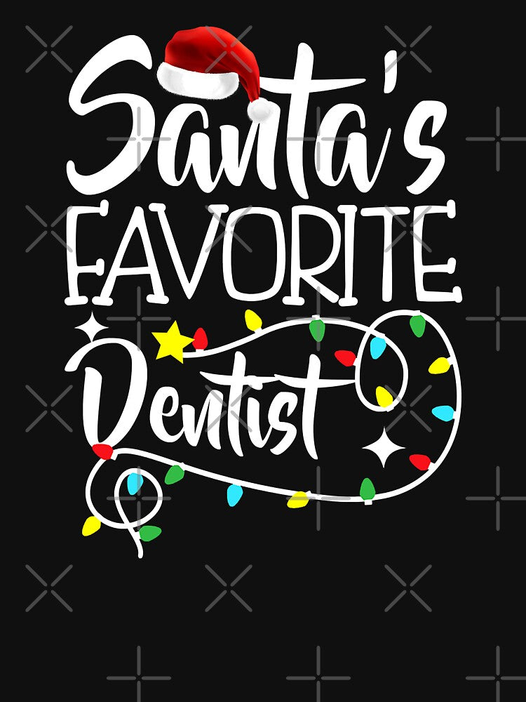 Santas Favorite Dentist Christmas Pajama Lights Gifts by NevaehRey