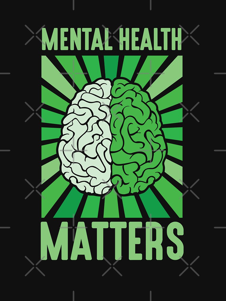 Mental Health Matters | Mental Health Matters | Green Brain by AlexaTees