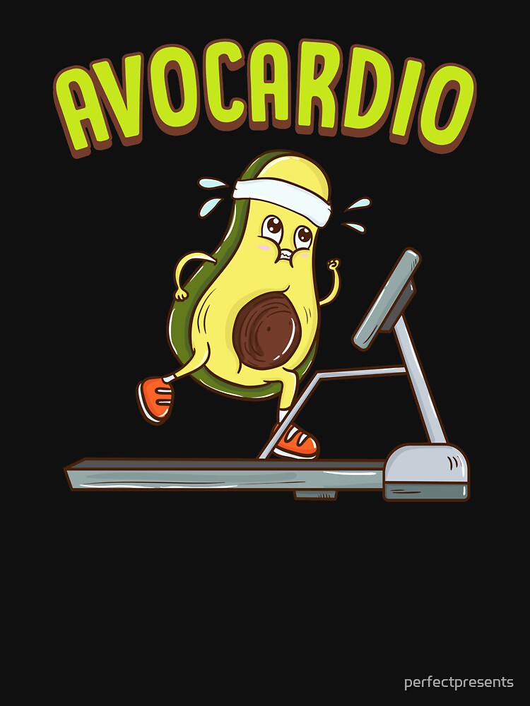 Avocardio Avocado Cardio Pun Running Exercise Gym by perfectpresents