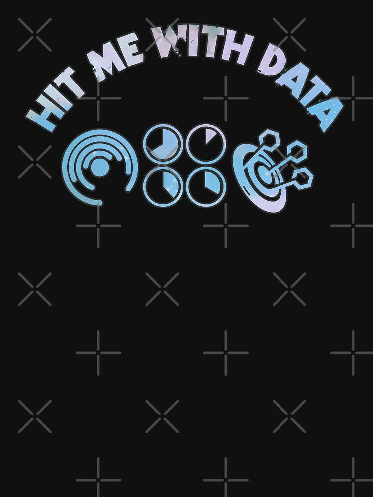 Hit Me With Data - Sky Blue by Chubuter