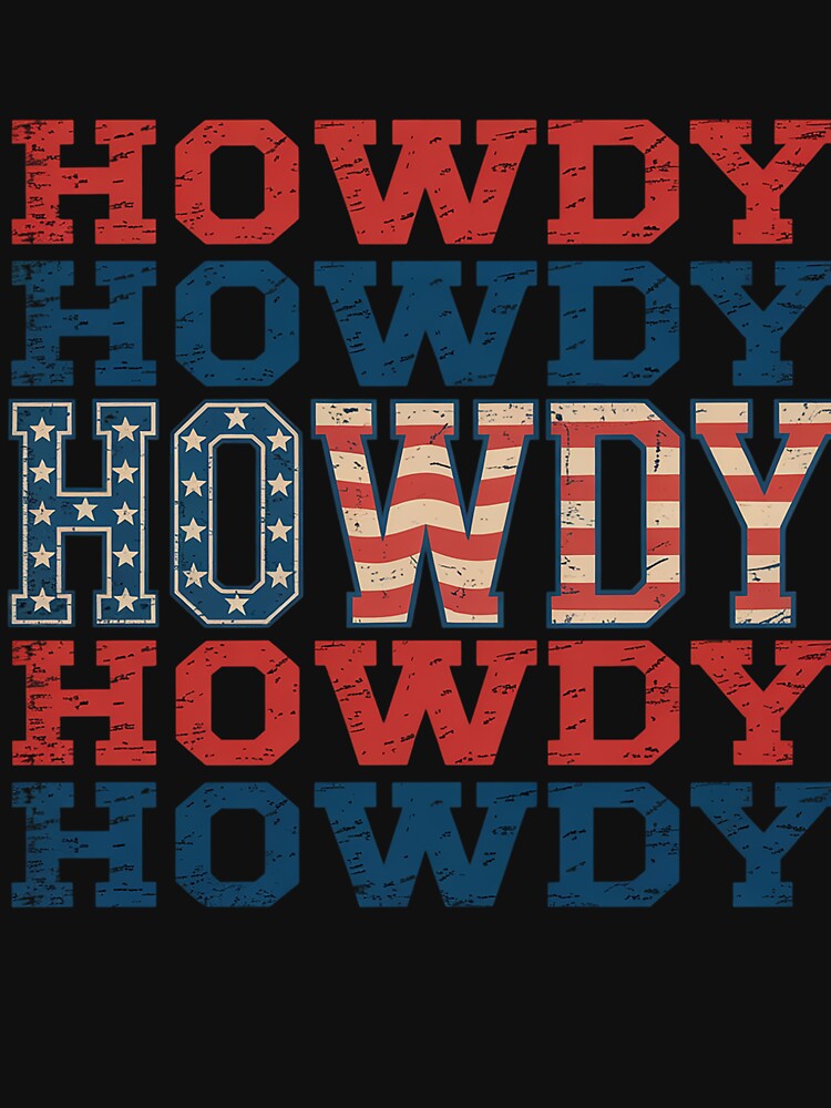 Howdy Western Cowgirl 4Th Of July by MeowtivationP