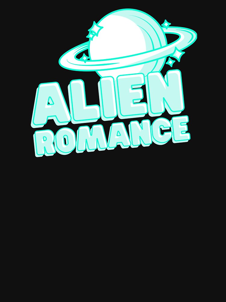 Alien Romance Retro Planet Bookish Sci-Fi Graphic by feralheartsclub