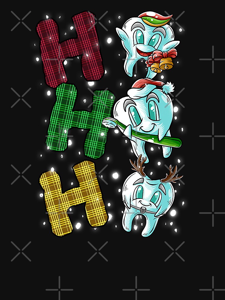 Ho Ho Ho Teeth Santa Dentist Dental by norwoodcarney