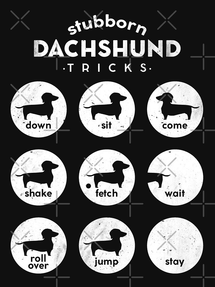 Stubborn Dachshund Tricks Chart by Reiyankhairina