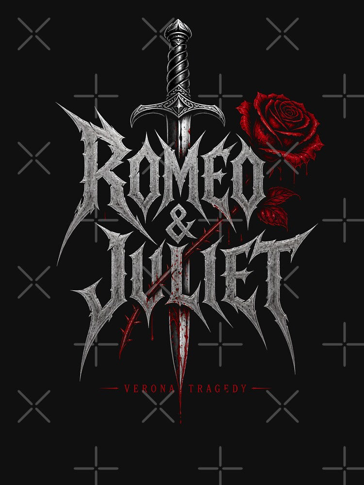 Romeo and Juliet Gothic Metal Verona Tragedy Sword Art by Fenay Designs