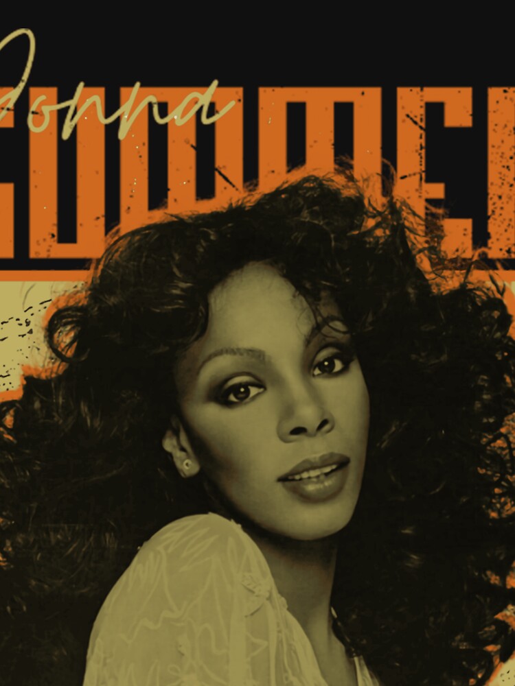 Retro Donna Summer Portrait Design For Disco Music Fans Gift For 70s Music Lovers by LindaERiley