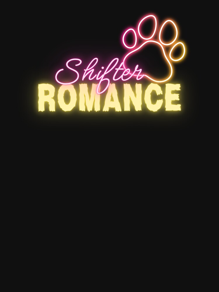 Shifter Romance Neon Paw Print Bookish Graphic by feralheartsclub