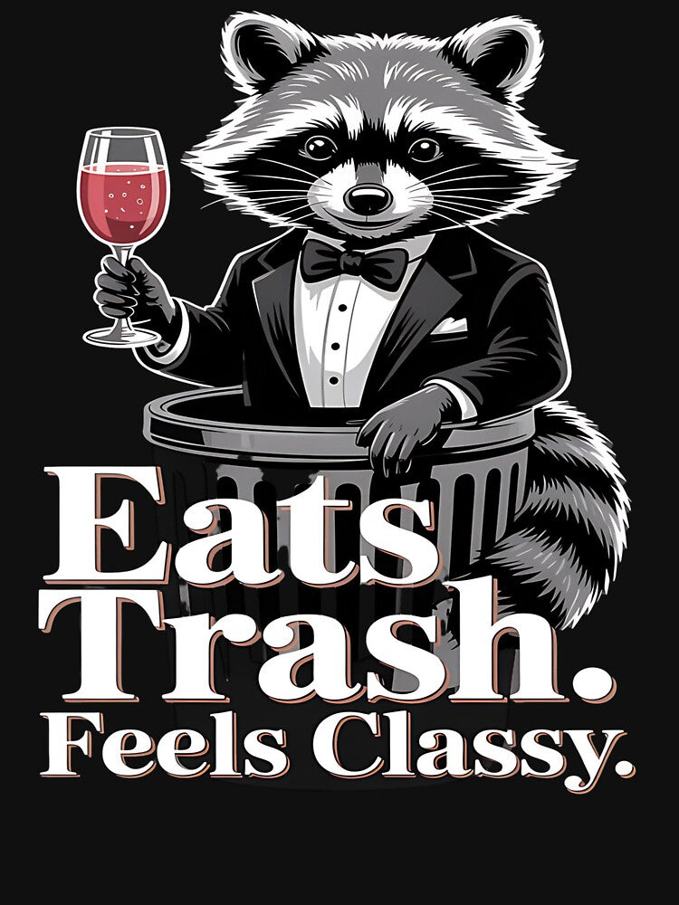 Eats trash - simply raccoon - Adorable - Funky raccoon - Do it with raccoons - Raccoon for all - Inspired by raccoon - Easy raccoon by JansenGS