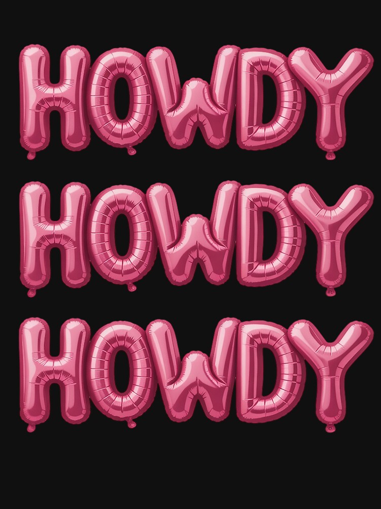 White Howdy Rodeo Western Country Southern Cowgirl by FluoroWave