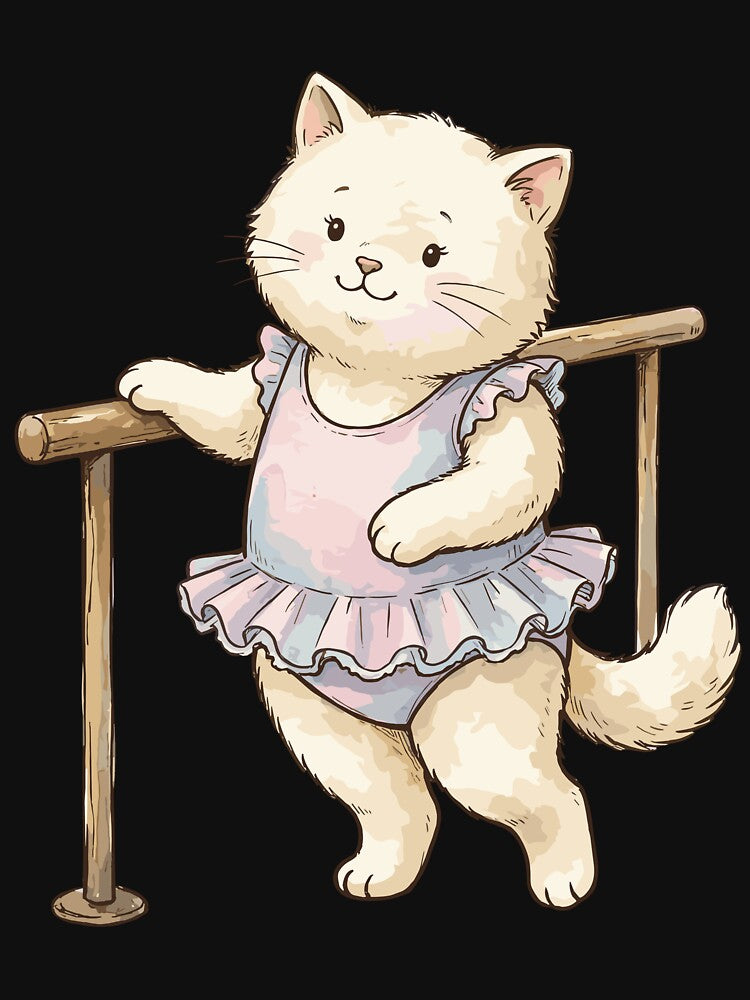 Balletcore Aesthetic: Cozy Cat at the Barre by bapupa