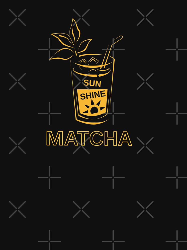 Sunshine Matcha Latte | Cute Matcha Lover Summer Aesthetic Design by unique art and design
