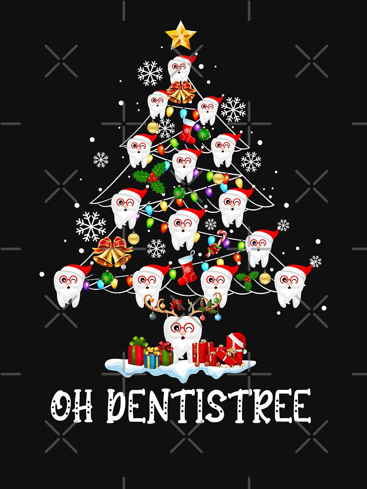 Christmas Oh Dentistree Xmas Tree Dental Hygiene Dentist by norwoodcarney