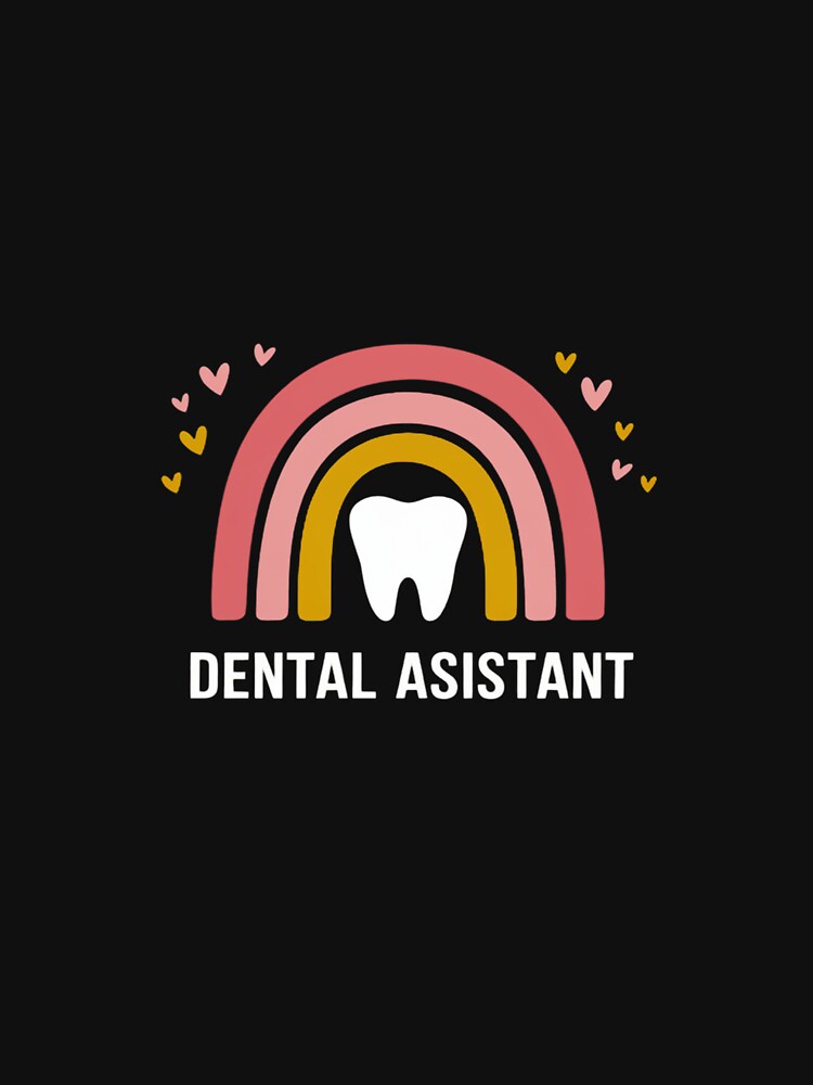 Dental Assistant Women Rainbow Dentist Assistant Hygienist by DigitaldeligArt