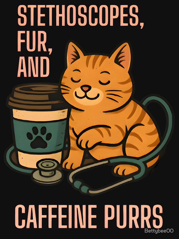 Vet life - stethoscope, fur and caffeine purrs by Bettybee00