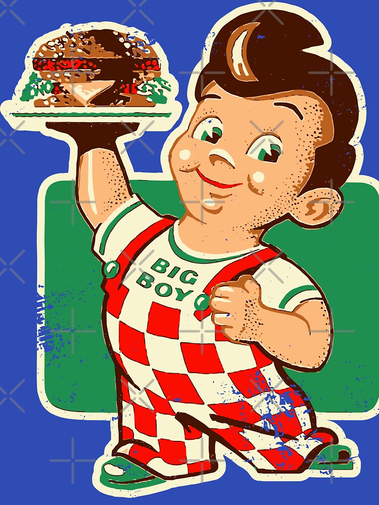 Vintage Burger Mascot – 50s Fast Food Throwback by Obscura Tee